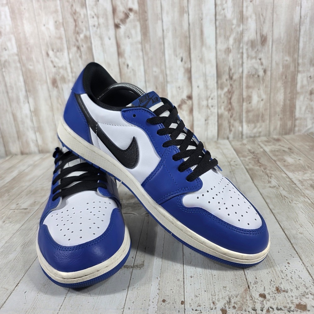 Jordan 1 Retro Low OG Game Royal White Black Mens CZ0790-140 2024 Size 11 - Picture 6 of 8